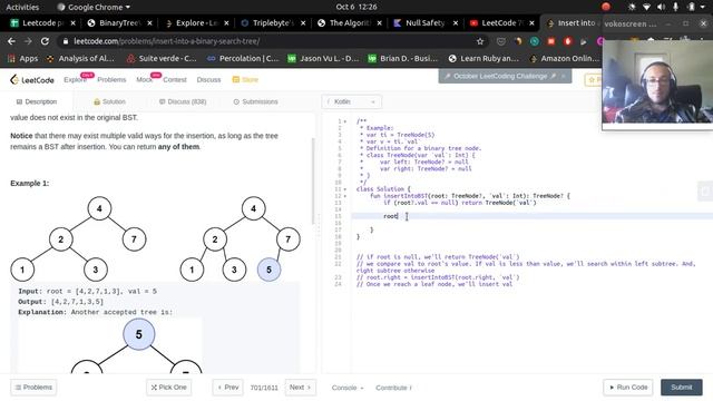 Insert into a Binary Search Tree смотреть онлайн