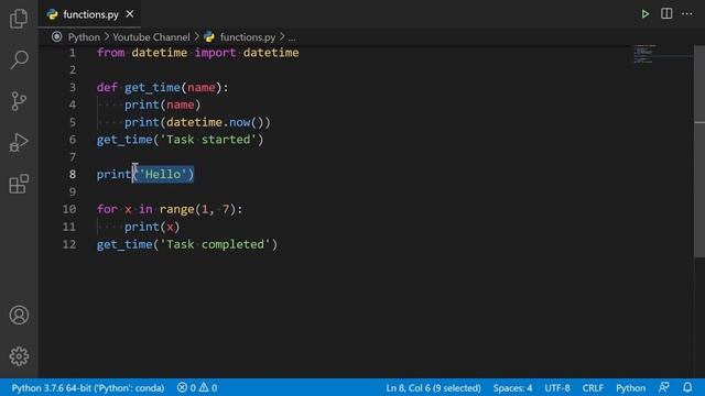 Demo: Functions | Python for Beginners [Video 21] смотреть онлайн