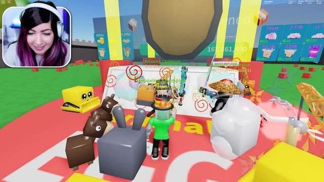 I ENDED UP WITH THE BEST WEAPON AND A FULL TEAM OF NINJA MASTER PETS (Roblox Unboxing Simulator) смотреть онлайн