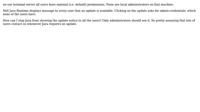 DevOps & SysAdmins: Stopping Java from showing Update notice to all terminalserver users смотреть онлайн