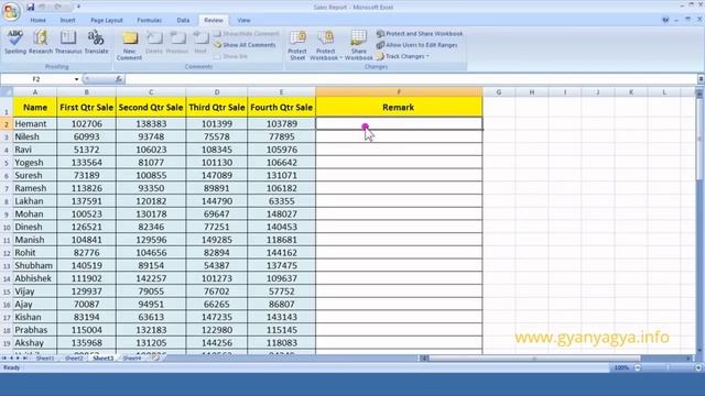 How to protect whole worksheet Or a part of it in MS Excel 2007 in hindi Part 49 смотреть онлайн