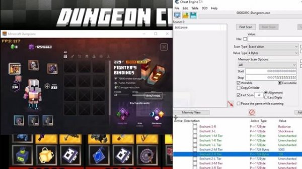 How to Mod Minecraft Dungeons -Birdi Table - Cheat Engine Table #3/1 - 1.6.8.0