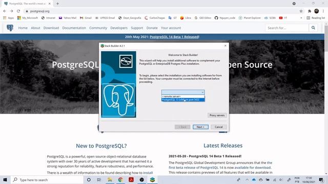 Instalando PostgreSQL 13.3 + PostGIS em Windows 10 смотреть онлайн