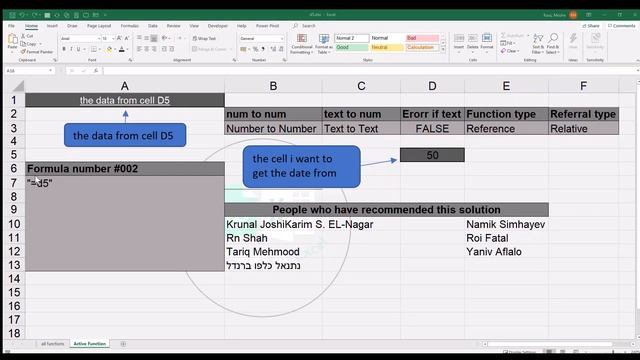 make cell a1 = to cell d5. challenge #001 part #01 50 shades of excel смотреть онлайн