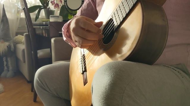 Андрей Труш - Этюд ми мажор для развития мизинца правой руки (для самых начинающих гитаристов) смотреть онлайн