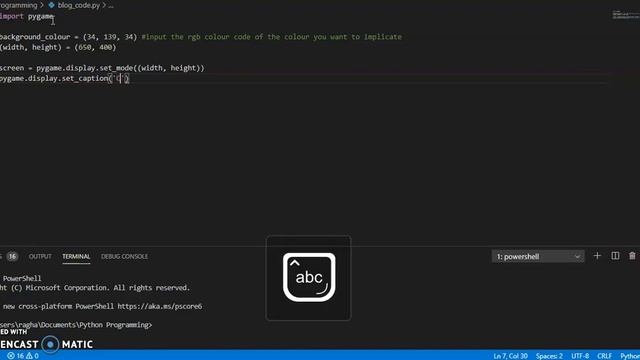 How to change the colour of a Pygame bckground screen? (Speed Coding #2) смотреть онлайн