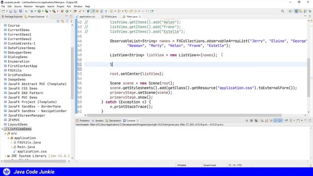 ListView | JavaFX GUI Tutorial for Beginners смотреть онлайн