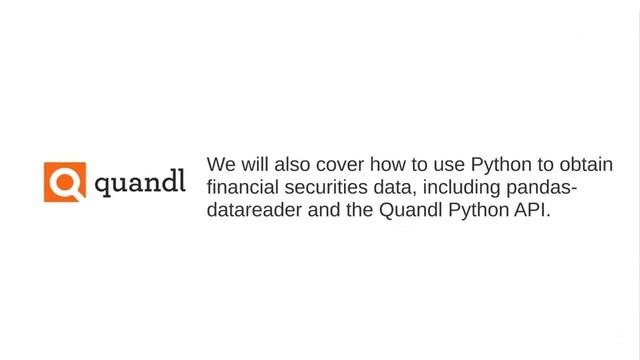 Python for Financial Analysis and Algorithmic Trading : Introduction to Course смотреть онлайн