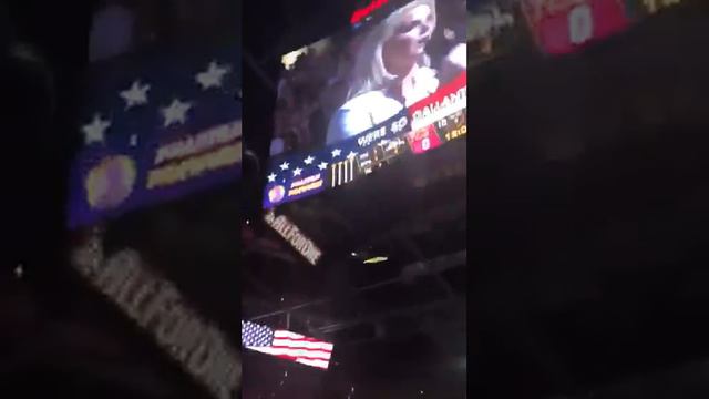 Tiffany Baumann Cantelupe sings anthem at Cleveland Cavaliers game 10/21/2017 смотреть онлайн