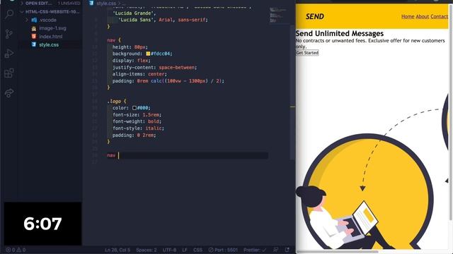 I Built a Website in 10 Minutes using HTML & CSS смотреть онлайн