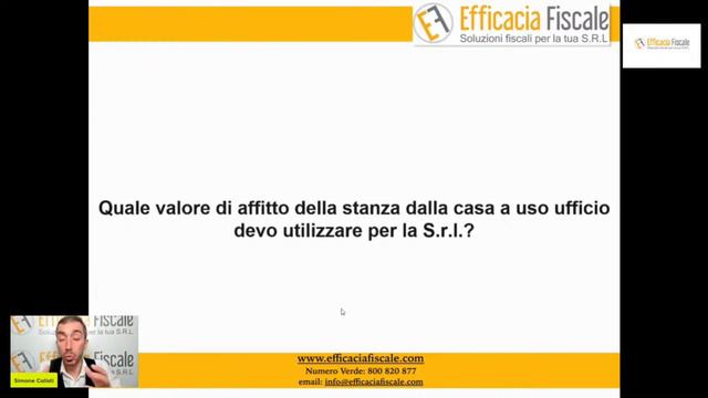 Quale valore di affitto della stanza della casa a uso ufficio devo utilizzare per la S.r.l.? смотреть онлайн