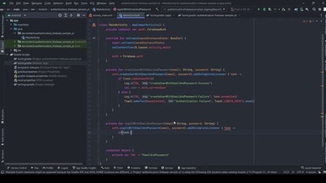 Autenticação de Usuários no Android com Firebase - Utilizando Kotlin смотреть онлайн