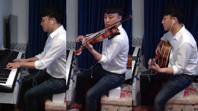 Tong Hua 童话 (Fairy Tale) - Michael Wong | Violin, Piano and Guitar Cover смотреть онлайн