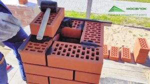 Ювелирная кладка кирпичного столба для забора