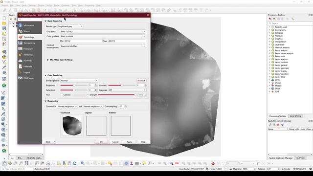 QGIS 2.5D & 3D Hillshade Process смотреть онлайн