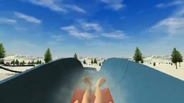 Long Warm Water Slide (Roller Coaster Tycoon 3) смотреть онлайн