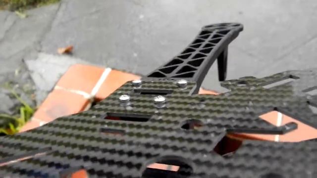 HB7 FPV quadcopter frame 100% finished and ready for DJI arms, carbon fiber machined. смотреть онлайн
