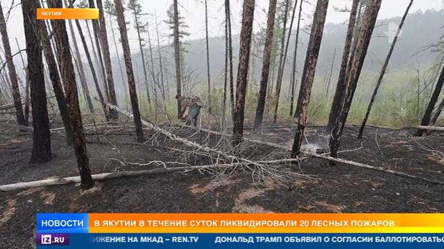 Рен ТВ # Новости_Сразу несколько населенных пунктов в Якутии оказались под угрозой из-за приближающи смотреть онлайн