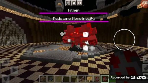 Wither Vs Redstone Golem And Redstone Monstrosity - Minecraft Addons