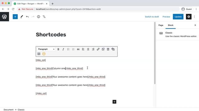 Shortcodes - Roogan WordPress Theme смотреть онлайн