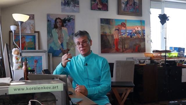 1158 ЖИВОПИСЬ БЕЗ ЭМОЦИЙ _ рисование. Короленков смотреть онлайн