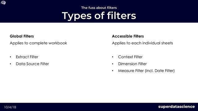 TABLEAU FILTERS - GLOBAL FILTERS смотреть онлайн