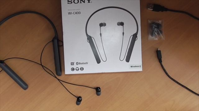 Наушники Sony. Беспроводная гарнитура Sony WI-C400. смотреть онлайн