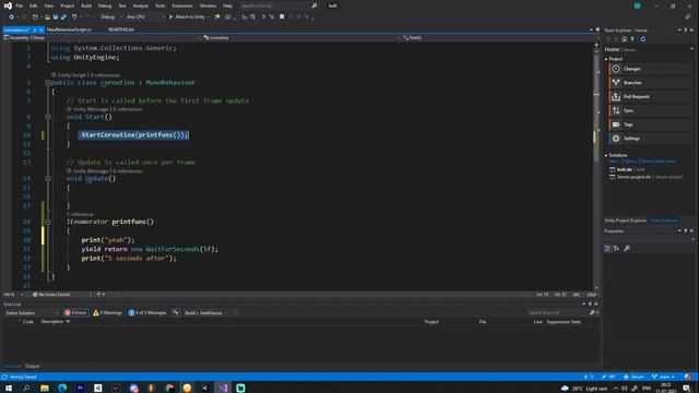 Coroutine in unity|Basics Unity|Unity Tutorial|Unity Tutorial In Tamil|#gameract2021 смотреть онлайн