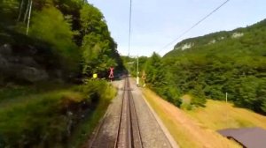 НЕВЕРОЯТНАЯ КРАСОТА из кабины машиниста скорого поезда Швейцарии в горах