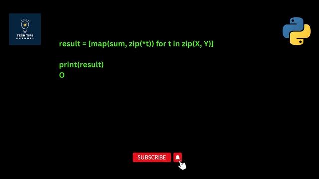 Python Program to add two matrices using zip() смотреть онлайн