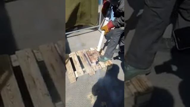 Браширование древесины сухим льдом смотреть онлайн