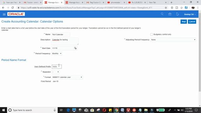 Creating Accounting Calendar in Oracle Fusion|Cloud R13| смотреть онлайн