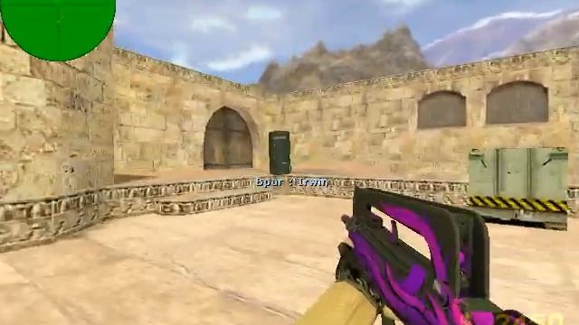 играю кс 1.6 с ботами и со скинами