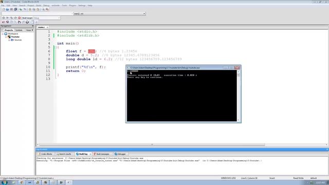 C Programming Tutorial 40, Floating Point Data Types смотреть онлайн