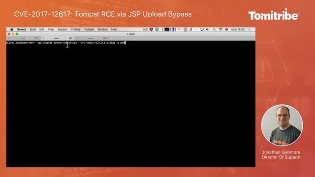 CVE-2017-12617 Tomcat RCE via JSP Upload Bypass смотреть онлайн
