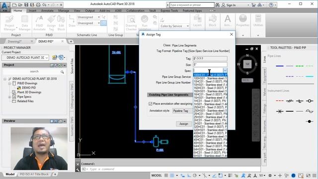 DEMO P&ID AUTOCAD PLANT 3D 2018 (Thai Language) смотреть онлайн
