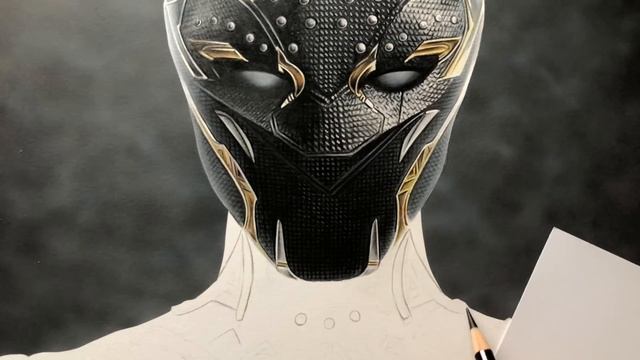 Drawing Black Panther (Shuri) Wakanda Forever - Time-lapse | Artology смотреть онлайн