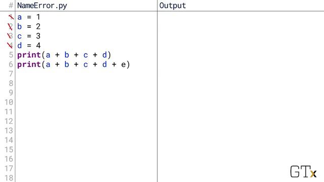 NameError (1.3.3.1) смотреть онлайн
