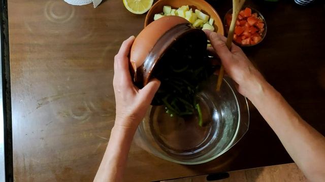 Летний лёгкий салат минимум калорий