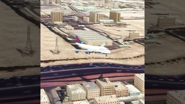 Crash Landing BOEING 747 Delta Airlines Touch The Sheikh Jaber Bridge At Kuwait Airport MFS2020