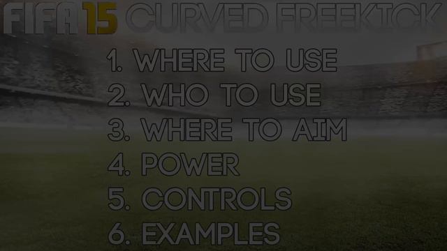 Fifa 15 CURVE FREE KICK TUTORIAL смотреть онлайн