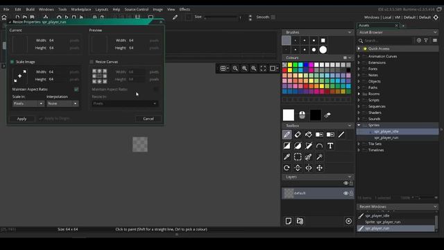 Game Maker работа со спрайтов(баг) - working with sprites смотреть онлайн