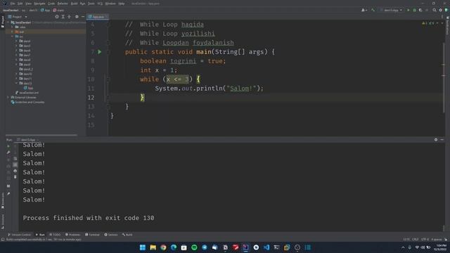 Java Darslari #13 dars Javada While Loop haqida va undan foydalanish смотреть онлайн