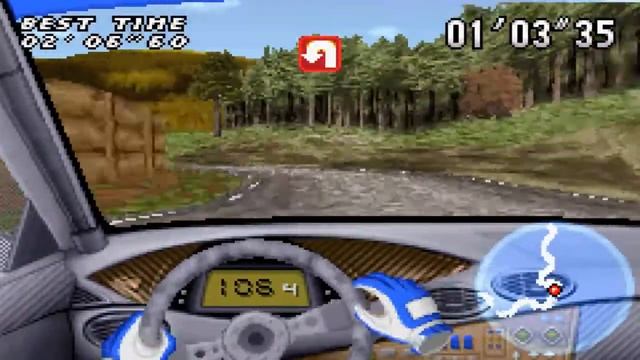 V-Rally 3 [GBA] | Ford Racing Focus RS WRC '99 | Rally UK - Stage 1 смотреть онлайн