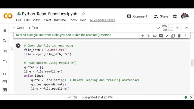Lecture 22: Understanding Python File Read Functions: open(), read(), readline(s)() (Hindi) смотреть онлайн