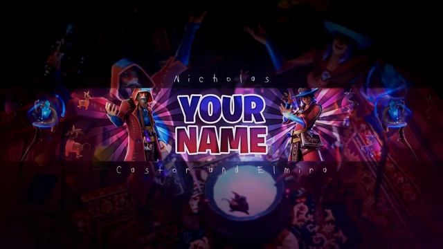 Fortnite Banner Template | Castor and Elmira | Photoshop CS6 смотреть онлайн