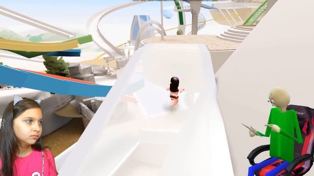 БАЛДИ в АКВАПАРКЕ в РОБЛОКС! BALDI в Реальной Жизни Roblox Robloxian Waterpark Валеришка Для детей смотреть онлайн