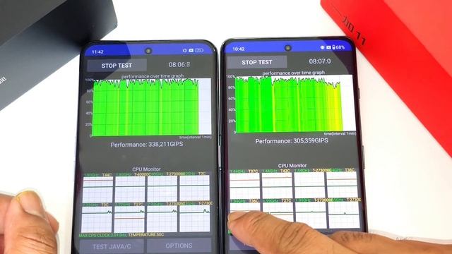 Snapdragon 7+Gen2 Vs 8+Gen1 CPU Throttling Test ???