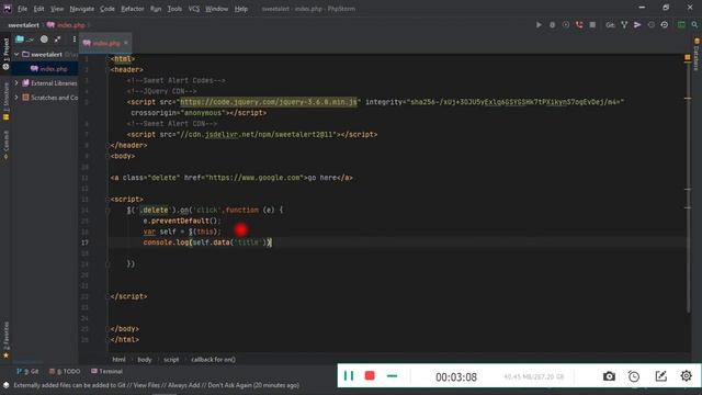 How to Integrate Sweet Alert 2 (sweetalert2) Popup Confirm Box (popup before delete) смотреть онлайн