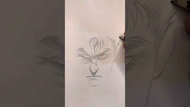 anime drawing | how to draw guts | berserk #drawing #guts #berserk смотреть онлайн